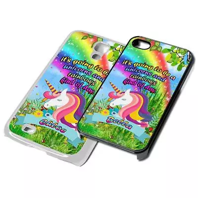 UNICORN Custom Name PERSONALISED Phone Cover For IPhone Samsung 4 5 6 7 6th Case • £5.99