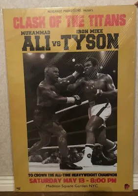 Mike Tyson VS Muhammad Ali Clash Of The Titans Boxing Poster 24x36 Poster NEW • $7.99