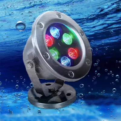 Outdoor LED Pool Lamp Underwater Light Fixture Waterproof 12V/24V Fish Tank Pond • $196.91