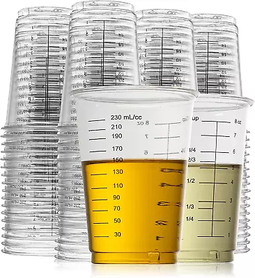 50 Disposable Measuring Cups 8 Oz Resin Mixing Cups For Epoxy Resin Best Quality • $13