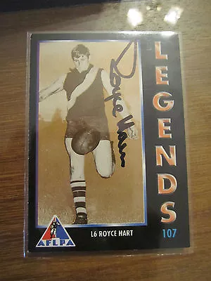 $69 • Buy Richmond Tigers - Royce Hart Signed 1994 Legend Card Rare