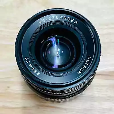 (MINT) Voigtländer Ultron 28mm F2.0 Lens For Leica M Mount - Black • $499.99