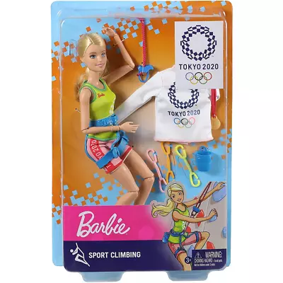 Barbie Tokyo Olympics 2020 Sport Climbing Doll Playset New Kids Toy • £14.99