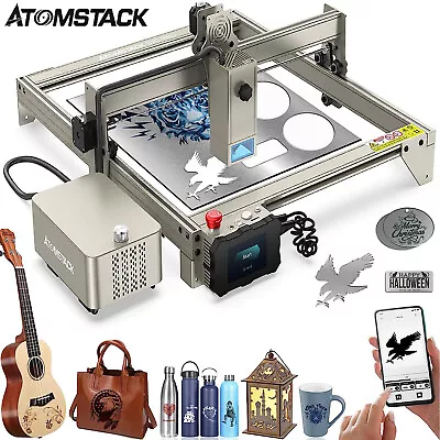 ATOMSTACK S20 Pro 130W CNC Laser Engraver Laser Cutting Machine W Air Assist Kit • $529.69