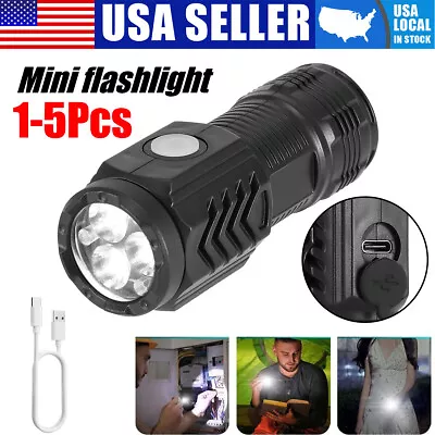 Lot Mini LED Flashlight Super Bright Waterproof Camping Lamp W/ Tail Magnet • $10.50