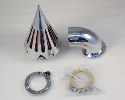 Spike Air Cleaner Filter Kit For All Harley S&S CV XL Sportster 1200 883 CHROME • $148.68