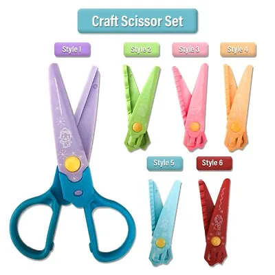 £2.45 • Buy Children Safety 6 Pcs Scissors  Art Craft Cutting Paper Card Making School Kids