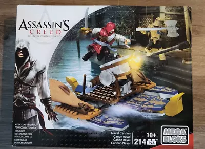 Mega Bloks Assassin's Creed Naval Cannon New Sealed MINOR BOX DAMAGE • $50