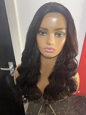 18 Inches Curly Human Hair Blend Wig • £35