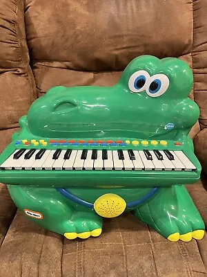 Vintage Little Tikes Alligator Crocodile Piano Keyboard Kids Childs Music Toy • $54.99