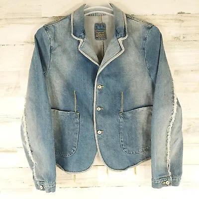 Marithe Francois Girbaud Designer Denim Casual Blazer Jacket Women's Size Xl Euc • $72