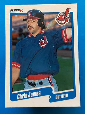 1990 Fleer Update Chris James #U-92 Cleveland Indians • $1.50