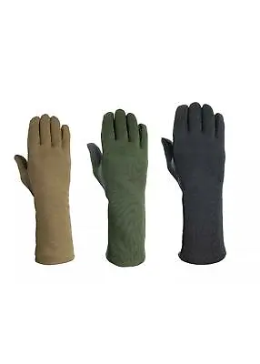 NOMEX FLIGHT FLYERS GLOVES PILOT FIRE RESISTANT Black Green Tan-All Sizes • $13.49