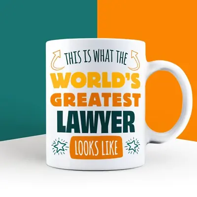 World's Greatest Lawyer Mug  | Funny Mugs | Novelty Gift | Birthday Cup • £11.99