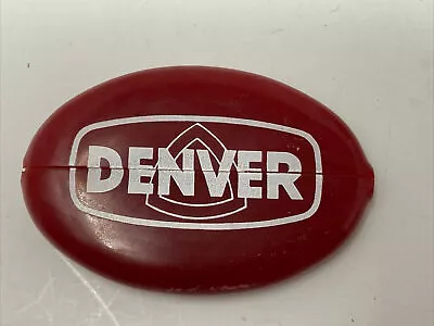 Vintage Quikoin Squeeze Rubber Coin Purses Advertising Denver Equipment Co Red • $5.99