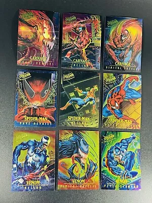 1995 Fleer Ultra Spider-Man Masterpieces Complete Set 1-9 Marvel Carnage Venom • $39.99