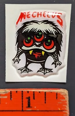 Vintage 1970s Mechelus Monster Glow In Dark Puffy Sticker Card • $4.95