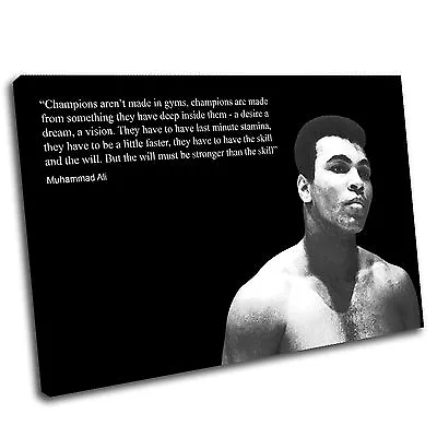 Muhammad Ali Boxing Canvas Wall Art Print Framed Picture PREMIUM QUALITYa • £52.79