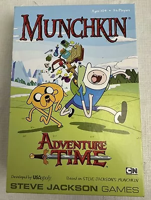 Munchkin Adventure Time COMPLETE With Sealed Card Decks Steve Jackson 2014 • $29