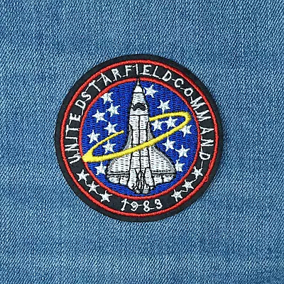1983 Starfield Commander Embroidered Patch Badge Sew On Iron On NASA Space Gifts • £1.39