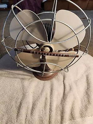 VINTAGE WESTINGHOUSE ART DECO 4 BLADE CAT.#10 LA 4 ELECTRIC FAN 1950's! • $33.66