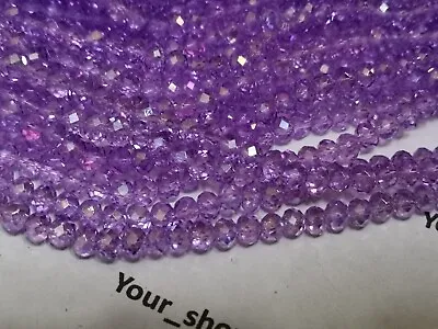 70 Faceted Rondelle Crystal Glass Beads 8mm Loose Beads Jewellery Making Arts • £2.29