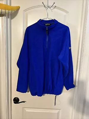 Eddie Bauer Ebtek 1/4 Zip Fleece Pullover Mens Size Small Blue Polartec • $19.99