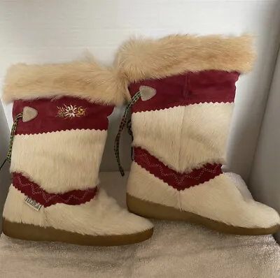 Tecnica Vintage After Ski Boots Goat Fur • $75