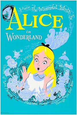 Alice In Wonderland - Disneyland Attraction Poster  - Walt Disney World Vintage • $10.99