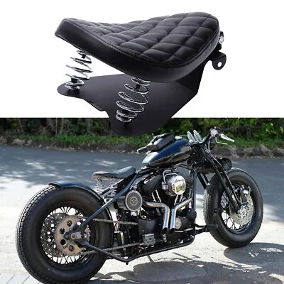 Motorcycle Bobber Chopper Spring Solo Seat For Harley Sportster 1200 Iron 883 48 • $69.66