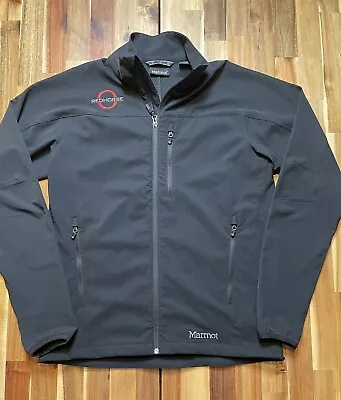 Marmot M3 Jacket Men's Medium Black Softshell Full Zip Windproof Outdoor Hiking • $29.95