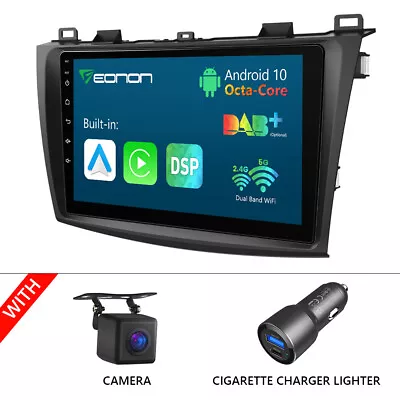 CAM+For 10-13 Mazda 3 Car Radio Stereo Android 9  GPS Head Unit RDS 8Core No DVD • $217.31