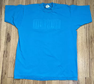 Vintage Detroit Single Stitch T Shirt Sz XL Teal ShakTee Made In USA  • $20