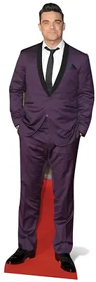 Robbie Williams LIFESIZE CARDBOARD CUTOUT / Standee ALL NEW Purple Suit Style • £39.99