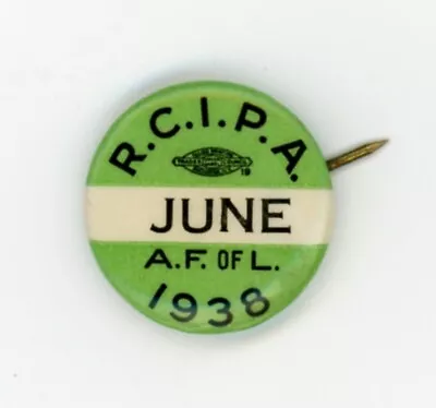 Retail Clerks RCIPA Orig 1938 Labor Union Pin • $5.99