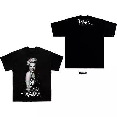 P!NK - Official Licensed Unisex T- Shirt - Wink - Black Cotton • £17.99