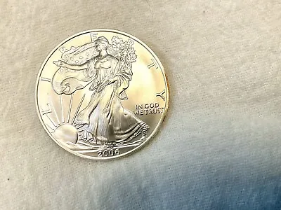 $24.45 • Buy Silver Dollar 2006  American Silver Eagle One Ounce  Walking Liberty Coin Uncirc