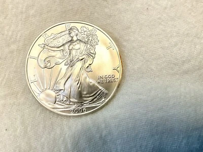 $24.45 • Buy Silver Dollar 2006  American Silver Eagle One Ounce  Walking Liberty Coin Uncirc