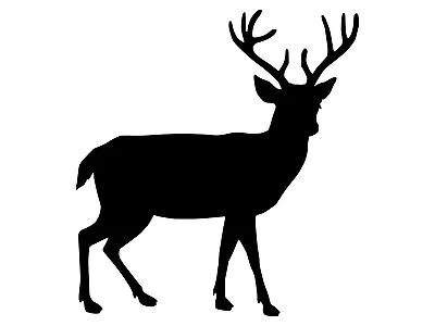 Deer Hunting Outdoors Buck Bow Whitetail Elk Silhouette Vinyl Decal Sticker • $2.99