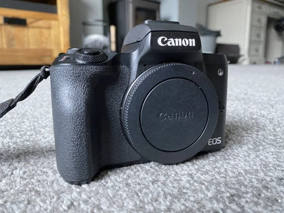 £200 • Buy Canon EOS M50 Mirrorless Digital Camera EF-M Black Body Batteries Charger