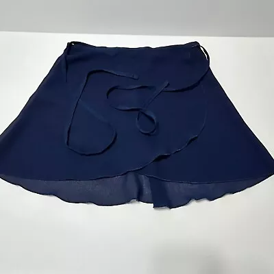 Mirella Ballet Wrap Skirt Girls Women Sheer Navy Blue One Size • $8