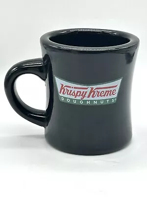 Krispy Kreme Donuts Retro Style Black Heavy Diner Coffee Mug • $17.95