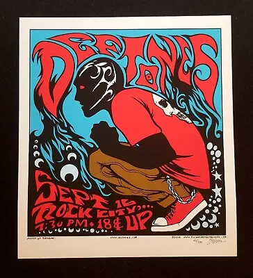 $215 • Buy DEFTONES JERMAINE ROGERS Rock City England 2003 Concert Poster