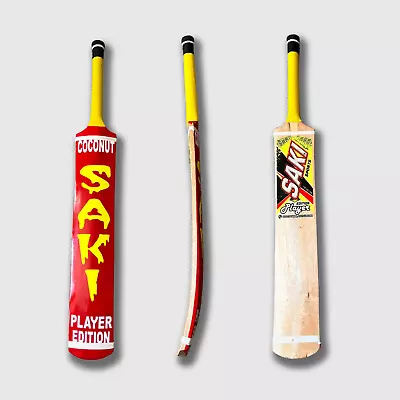 Cricket Bat Sri Lankan Coconut Wood Tape Soft Tennis Ball SAKI BAT Sialkot Made • £59.99