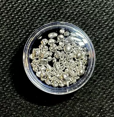 10 Grams .999 FINE SILVER Shot! Vial Of Gold Flakes • $24.95