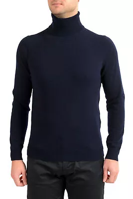 Malo Optimum Men's Dark Blue Wool Cashmere Turtleneck Pullover Sweater • $149.99