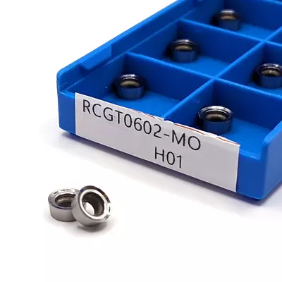 10pcs RCGT0602-MO H01 Aluminium Cutting Lathe Inserts • £19.99