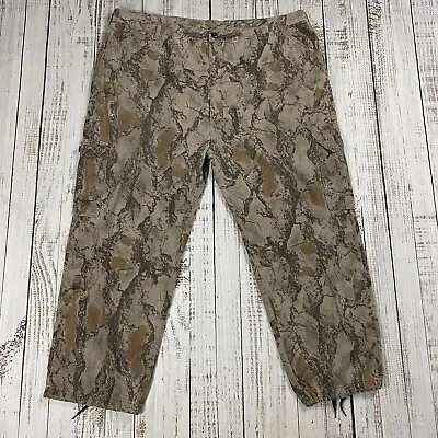 Liberty Camo Cargo Hunting Pants Brown Rock 3xl 49-51  Waist Adjustable Hunt • $23.99