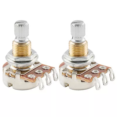 Musiclily Pro 2 Pieces Brass Thread Mini Metric A1 Meg Audio Taper Potentiometer • $10.39