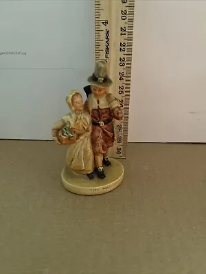 SEBASTIAN MINIATURE SML-072 The Pilgrims Couple Corp 1947 P. W. Baston Vintage • $6